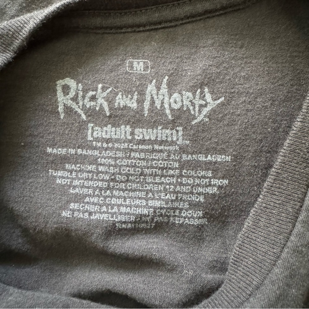 Adult Swim Rick and Morty Graphic T-Shirt Size Medium - Picture 5 of 5